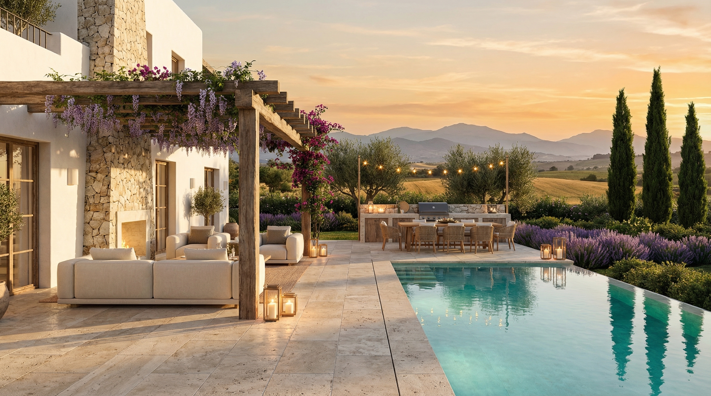 Exteriores y terrazas